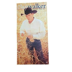 Clay Walker Rumor Has It 1997 Promo Album Poster 12x24 D/S Giant Records